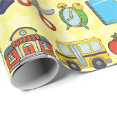 Anpassbare Schule Geschenkpapier (Rolleneckpunkt)