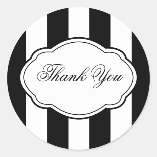 Anpassbare Schwarz/Weiß-Aufkleber Runder Aufkleber (Vorderseite)