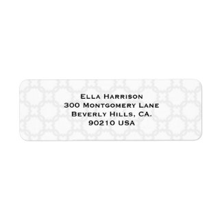 Anpassbare Schwarz/Weiß-Rücksendeadresse