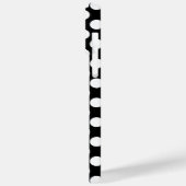 Anpassbare Schwarz-weiße Polka-Punkte Case-Mate iPhone Hülle (Rückseite / Links)