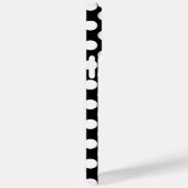 Anpassbare Schwarz-weiße Polka-Punkte Case-Mate iPhone Hülle (Rückseite / Rechts)