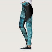 Anpassbare schwarze und blaue Leggings (Links)