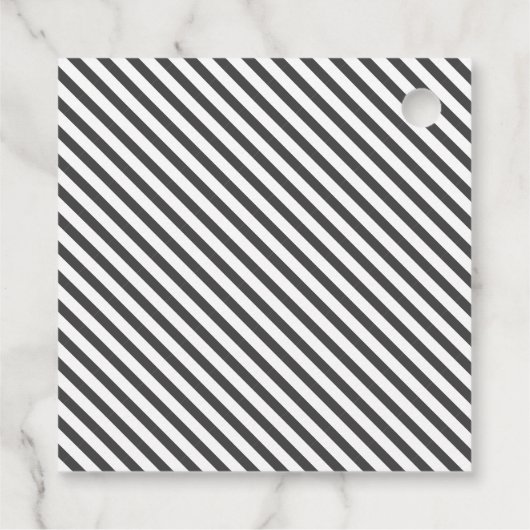 Anpassbare Seifenbeschriftungsmuster Moderne Geschenkanhänger (Rückseite)