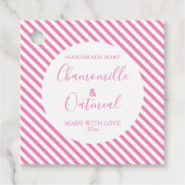 Anpassbare Seifenbeschriftungsmuster Moderne Geschenkanhänger (Vorderseite)