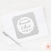 Anpassbare Seifenbeschriftungsmuster Moderne Quadratischer Aufkleber (Umschlag)