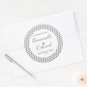 Anpassbare Seifenbeschriftungsmuster Moderne Runder Aufkleber (Umschlag)