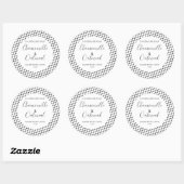 Anpassbare Seifenbeschriftungsmuster Moderne Runder Aufkleber (Blatt)