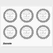 Anpassbare Seifenbeschriftungsmuster Moderne Runder Aufkleber (Blatt)