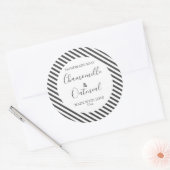 Anpassbare Seifenbeschriftungsmuster Moderne Runder Aufkleber (Umschlag)