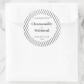 Anpassbare Seifenbeschriftungsmuster Moderne Runder Aufkleber (Tasche)