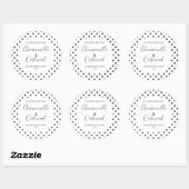 Anpassbare Seifenbeschriftungsmuster Moderne Runder Aufkleber (Blatt)