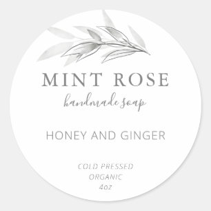 Anpassbare Seifenetiketten Runder Aufkleber
