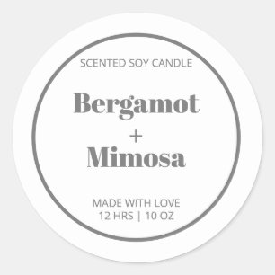 Anpassbare Seifenkennzeichnung Moderne Runder Aufkleber