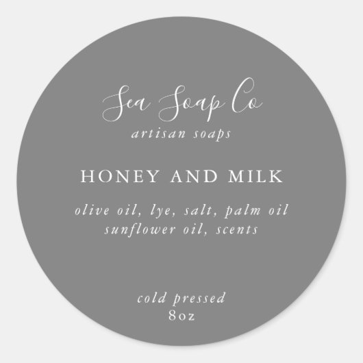 Anpassbare Seifenkleber Runder Aufkleber (Vorderseite)