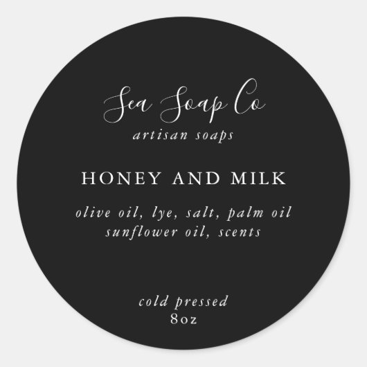 Anpassbare Seifenkleber Runder Aufkleber (Vorderseite)