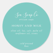 Anpassbare Seifenkleber Runder Aufkleber (Vorderseite)