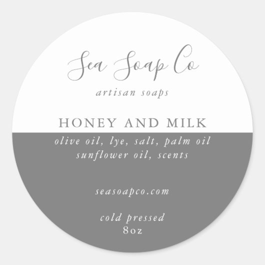 Anpassbare Seifenkleber Runder Aufkleber (Vorderseite)