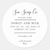 Anpassbare Seifenkleber Runder Aufkleber (Vorderseite)