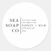 Anpassbare Seifenkleber Runder Aufkleber (Vorderseite)