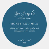 Anpassbare Seifenkleber Runder Aufkleber (Vorderseite)