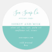 Anpassbare Seifenkleber Runder Aufkleber (Vorderseite)