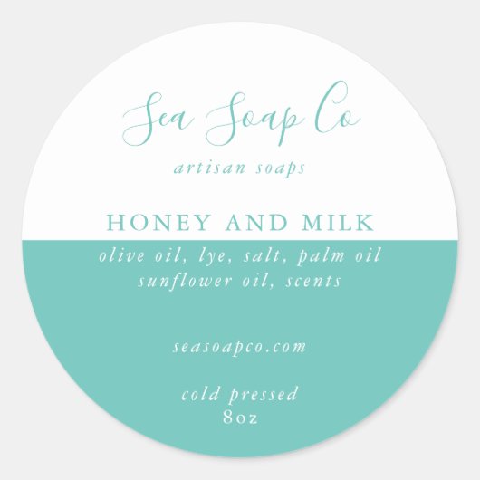 Anpassbare Seifenkleber Runder Aufkleber (Vorderseite)