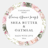 Anpassbare Seifenkleber Runder Aufkleber (Vorderseite)