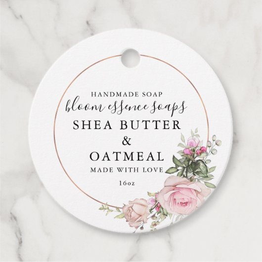 Anpassbare Seifenmarken Geschenkanhänger (Vorderseite)