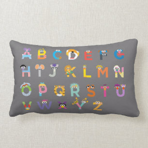 Anpassbare Sesame Street Alphabet Lendenkissen