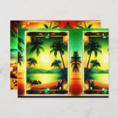 Anpassbare Shiny-Designs mit Edelsteinen Postkarte (Vorne/Hinten)