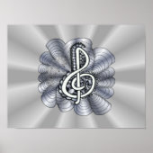 Anpassbare Silber-Klebe Poster (Vorne)