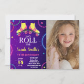 Anpassbare Skaten-Party Einladungen für Kinder (Vorderseite)