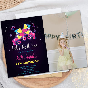 Anpassbare Skaten-Party Einladungen für Kinder