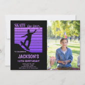 Anpassbare Skaten-Party Einladungen für Kinder (Vorderseite)