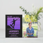 Anpassbare Skaten-Party Einladungen für Kinder (Stehend Vorderseite)