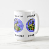 Anpassbare Skorpioeigenschaften von Cartoon Kaffeetasse (VorderseiteRechts)