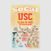 Anpassbare SoCal Golfhandtuch (Vorderseite)