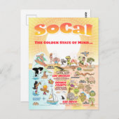 Anpassbare SoCal-Postkarte Postkarte (Vorne/Hinten)