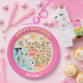 Anpassbare SoCal Sonnenuntergang Geburtstagsplatte Pappteller (Party)