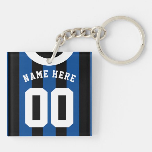 Anpassbare Soccer Rugby Jersey Keyring Schlüsselanhänger (Rückseite)