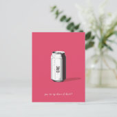 Anpassbare Soda-Dose Postkarte (Stehend Vorderseite)
