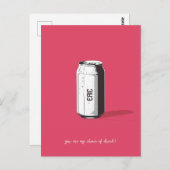 Anpassbare Soda-Dose Postkarte (Vorne/Hinten)