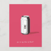 Anpassbare Soda-Dose Postkarte (Vorderseite)