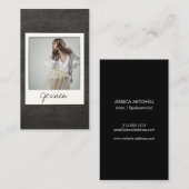 Anpassbare Sofortfotokarte für Schauspieler, Bands Visitenkarte (Vorne/Hinten)