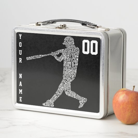 Anpassbare Softball-Baseball-Lunch Box Metall Brotdose (Beispiel)