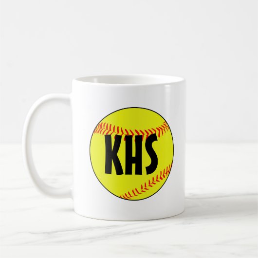 Anpassbare Softball-Tasse für Schnappschüsse Kaffeetasse (Links)