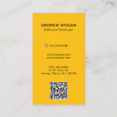 Anpassbare Software-Entwickler-Orange-Farbe Visitenkarte (Vorderseite)
