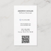 Anpassbare Software-Entwicklerfarbe Visitenkarte (Vorderseite)