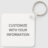 Anpassbare Solaranlage Schlüsselanhänger (Rückseite)