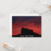 Anpassbare Sonnenuntergangsschornsteine Karte (Vorderseite/Rückseite Beispiel)